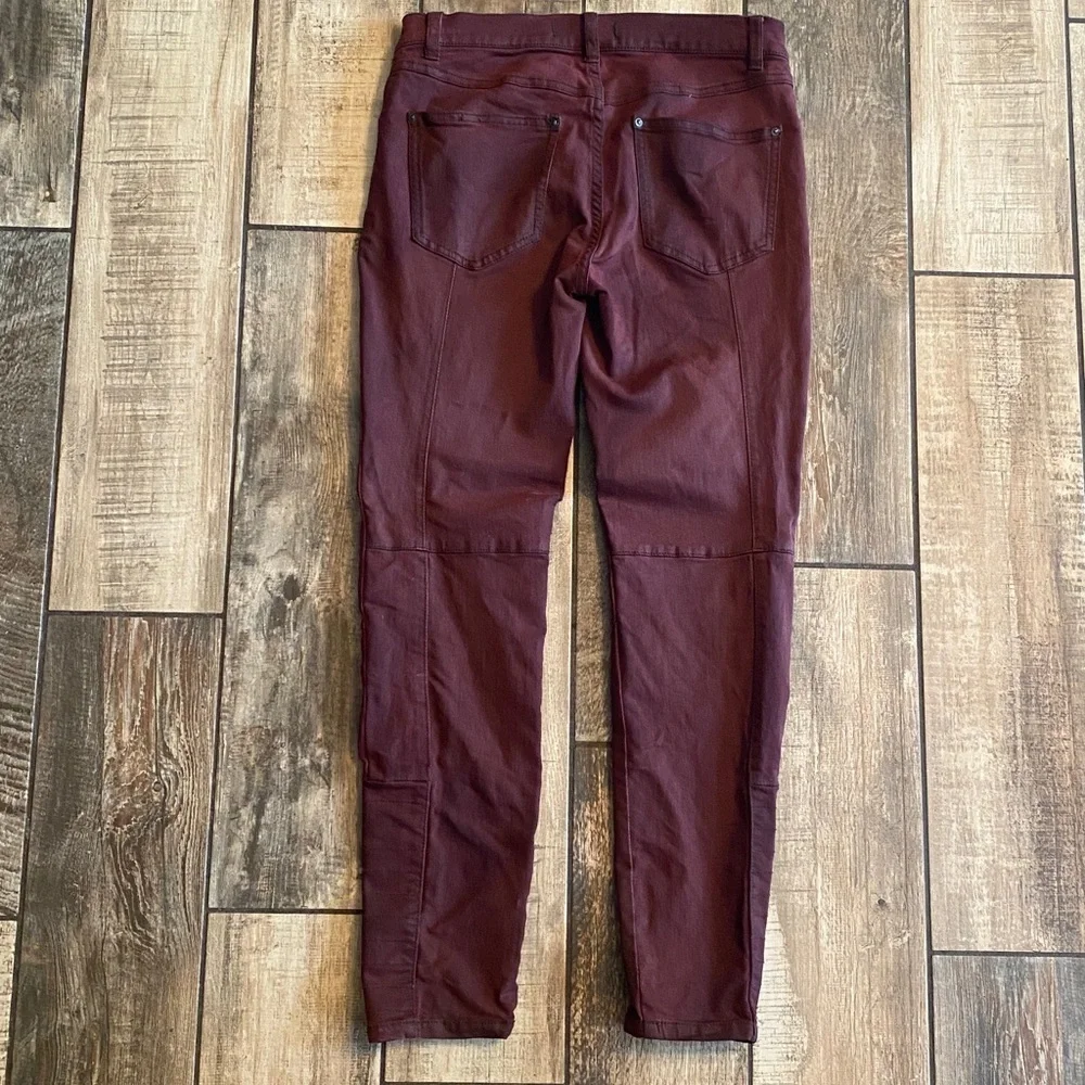 Free People Deep Burgundy Skinny Jeans - Picture 11 of 12